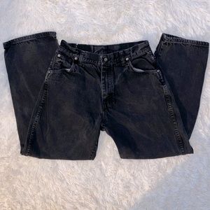 90s Wrangler Wide Leg Black Mom Jeans
